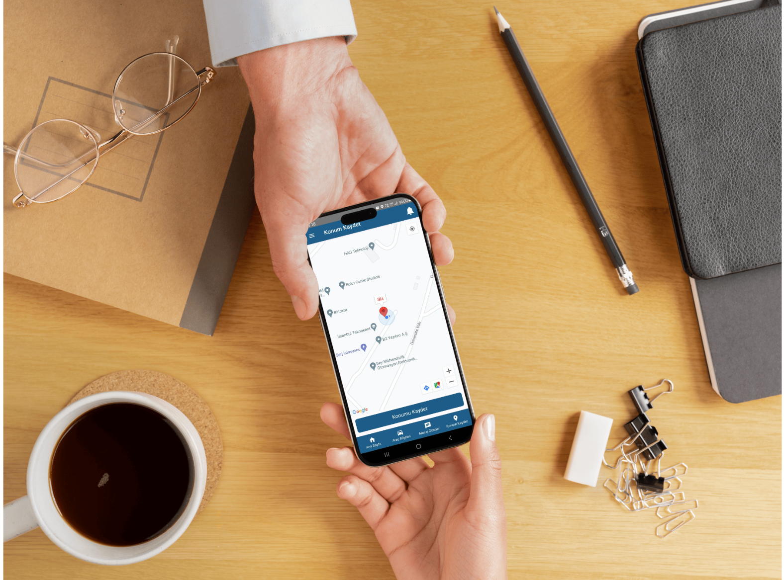 Öğrenci ve veli taşımacılığı uygulama görünümü