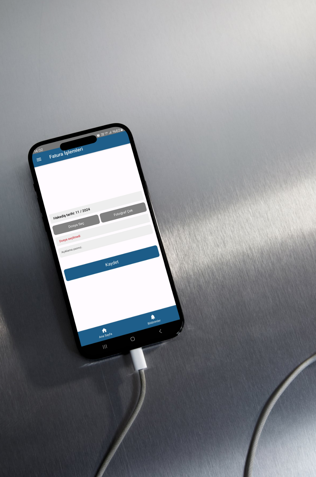 Tedarikçi mobil arayüz